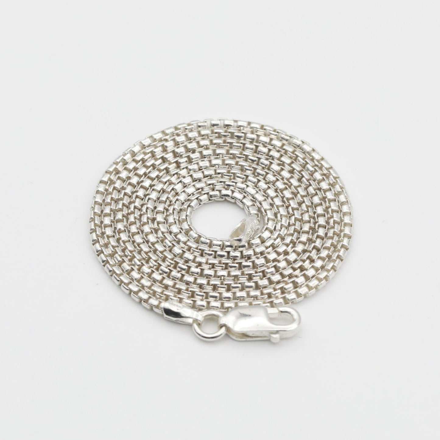Sterling Silver Rounded Box Chain 1.mm
