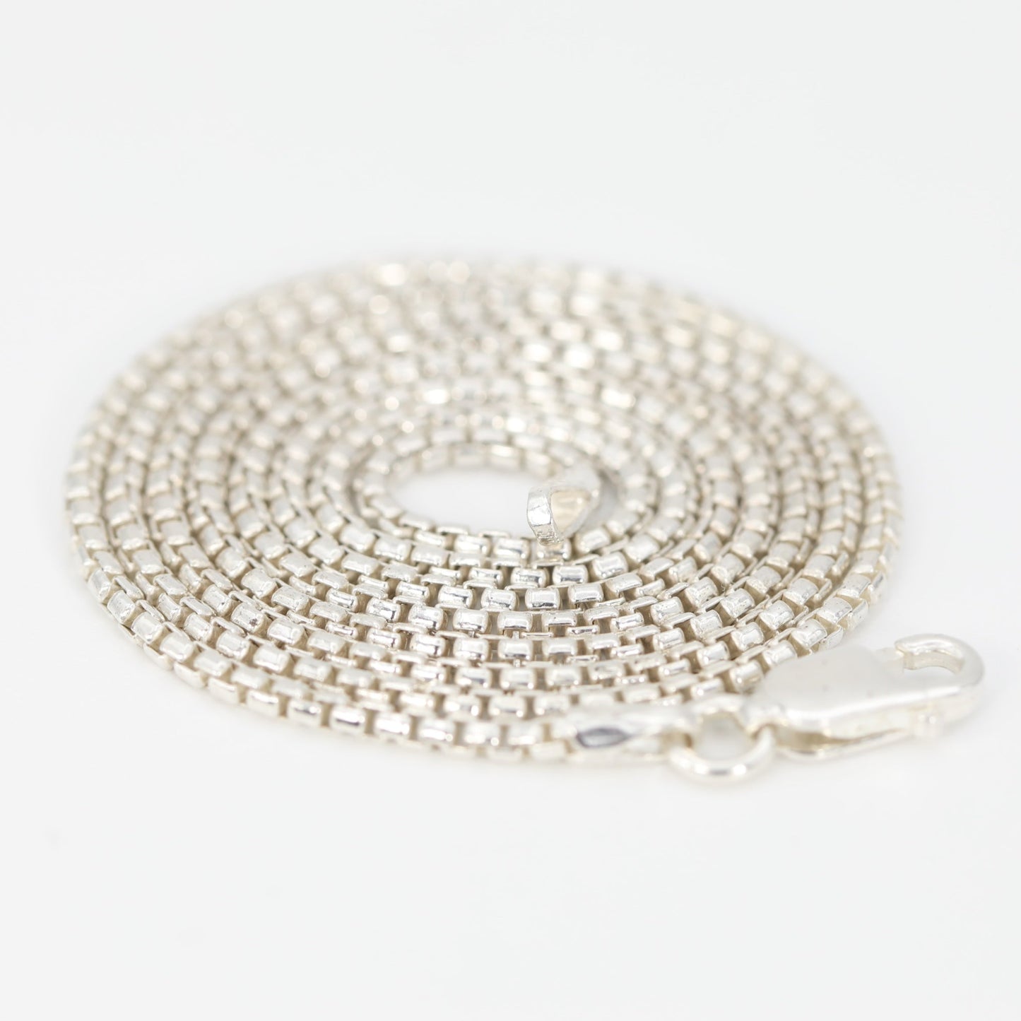 Sterling Silver Rounded Box Chain 1.mm