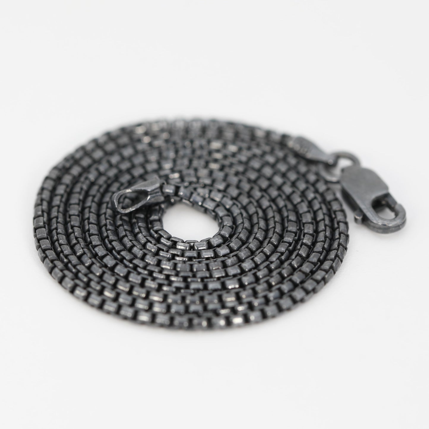 Sterling Silver Rounded Box Chain 1.mm