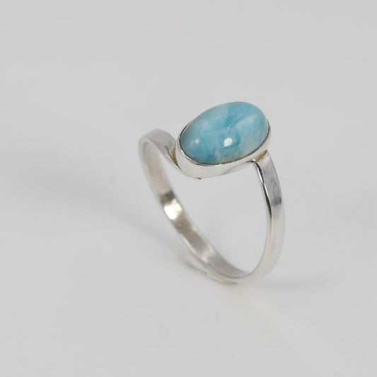 Larimar oval ring