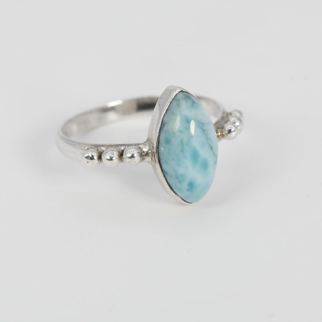Doted Marquis Larimar Ring