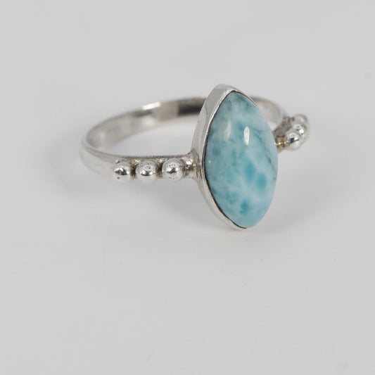 Doted Marquis Larimar Ring