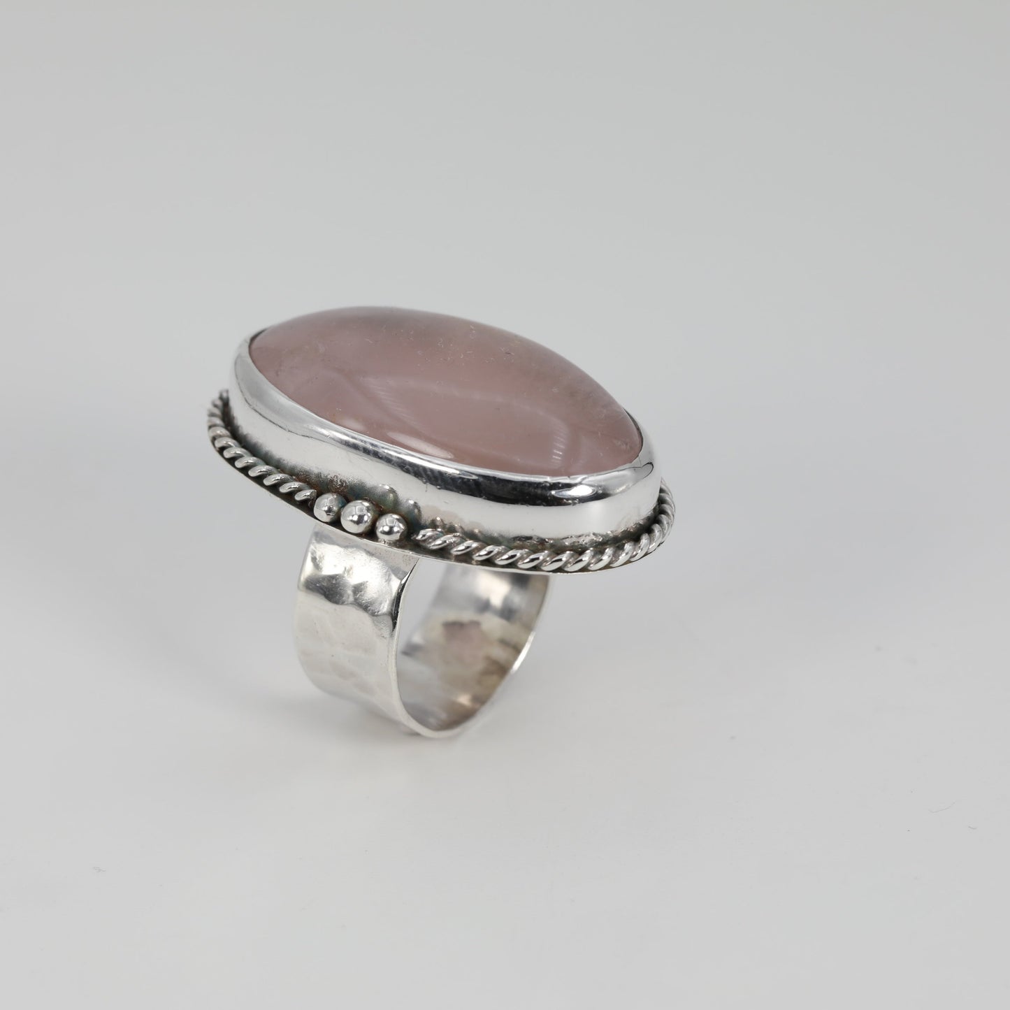 Large Rose Quartz Ring