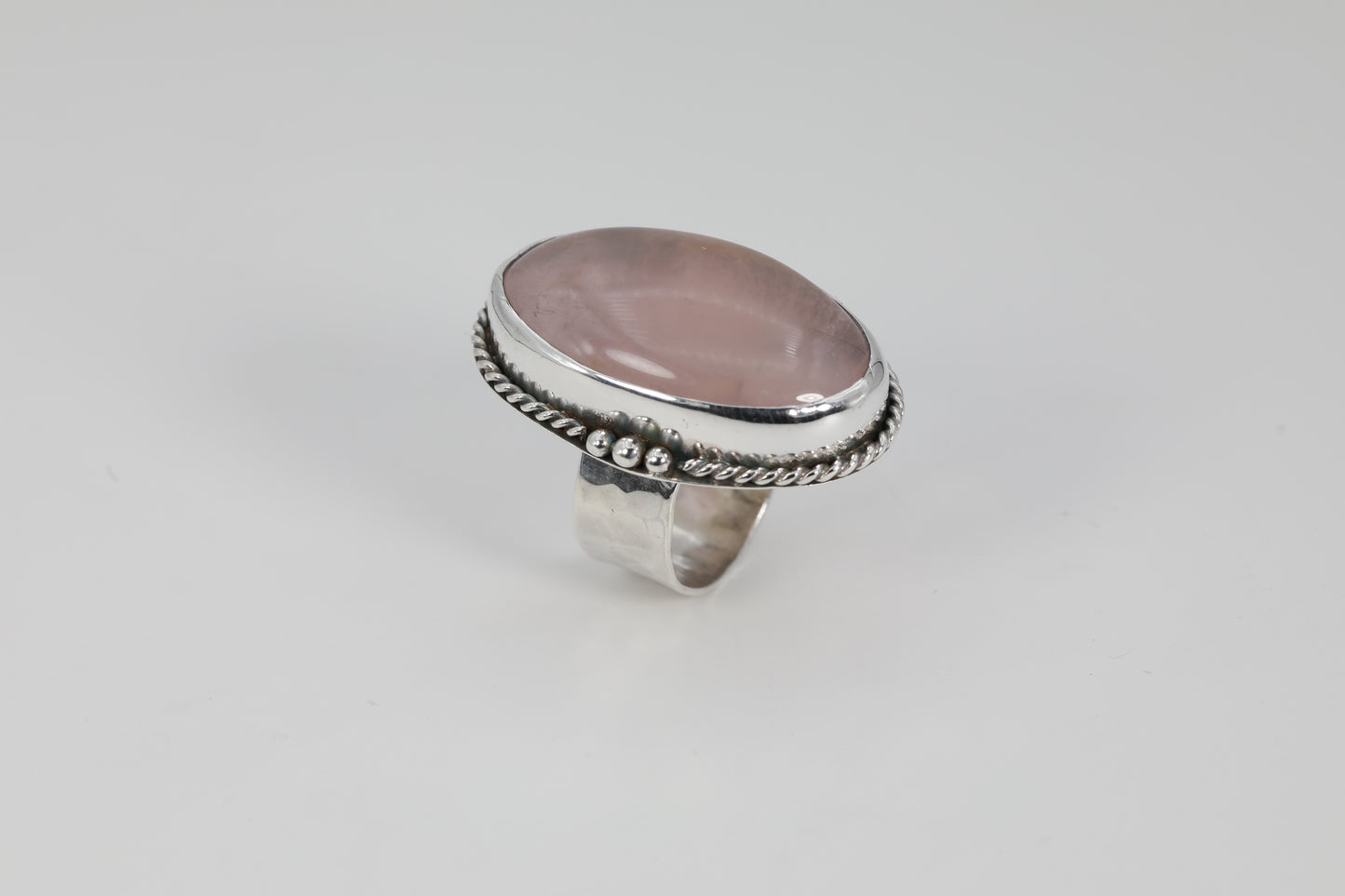 Large Rose Quartz Ring