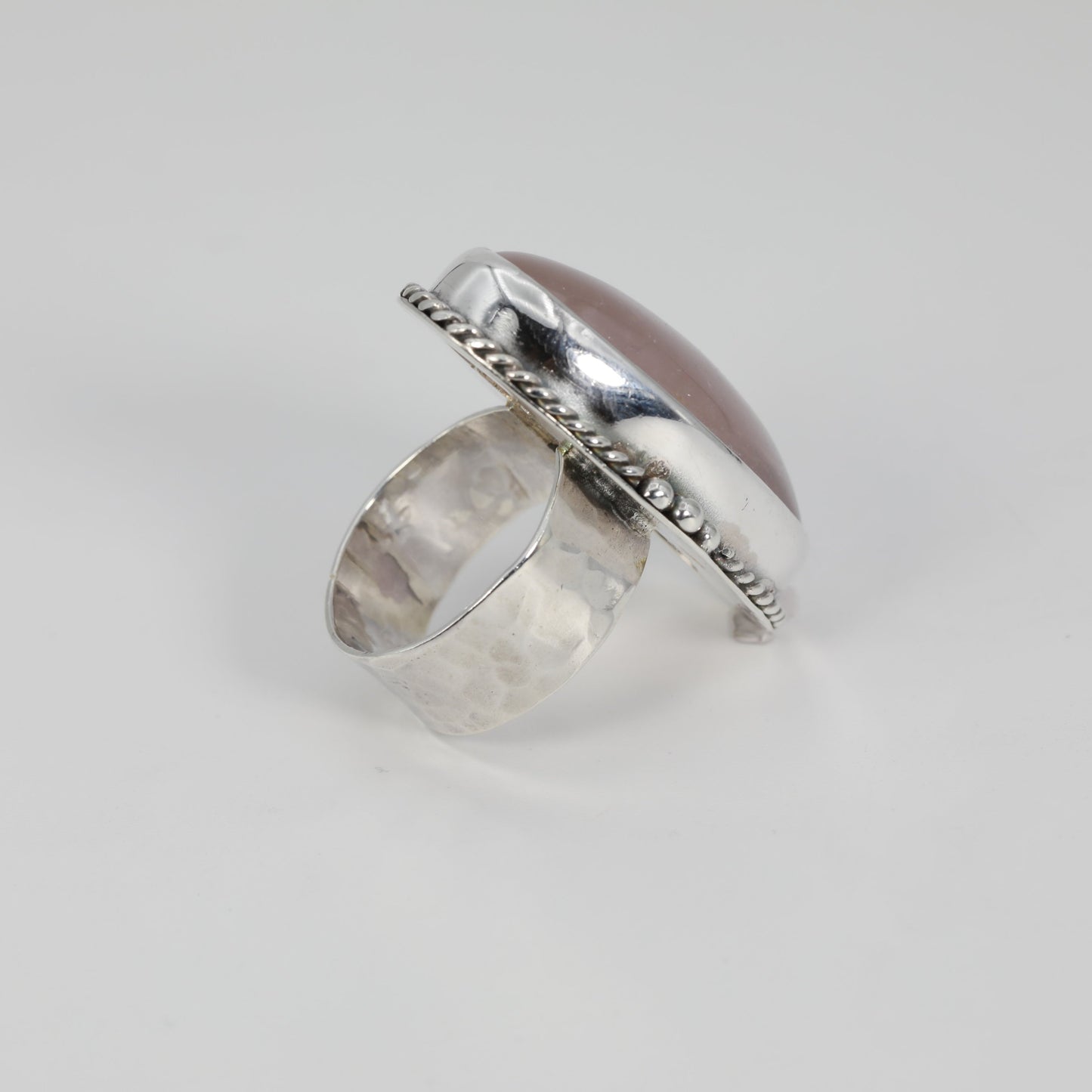 Large Rose Quartz Ring