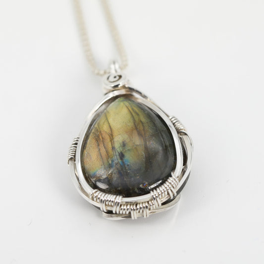 Labradorite wWirewrapped Talisman