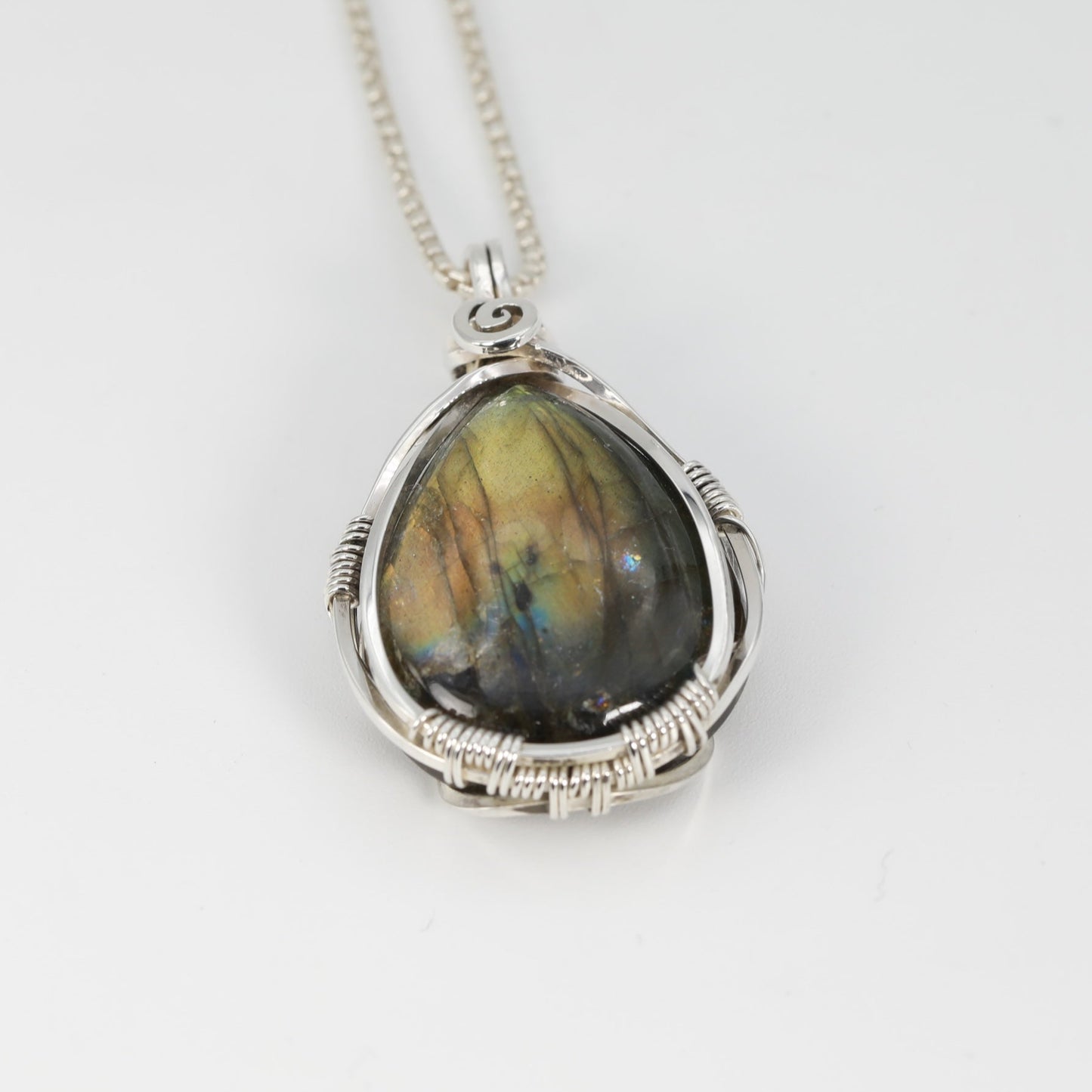 Labradorite wWirewrapped Talisman