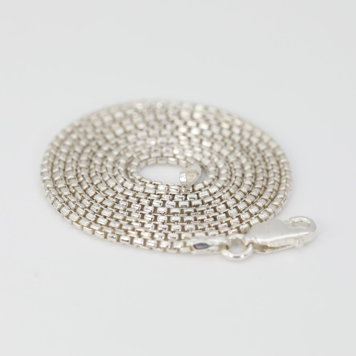 Sterling Silver Rounded Box Chain 1.mm