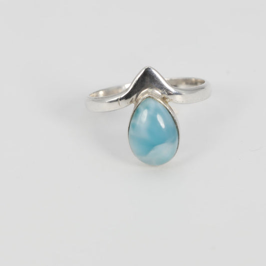 Pear Shaped Larimar Ring