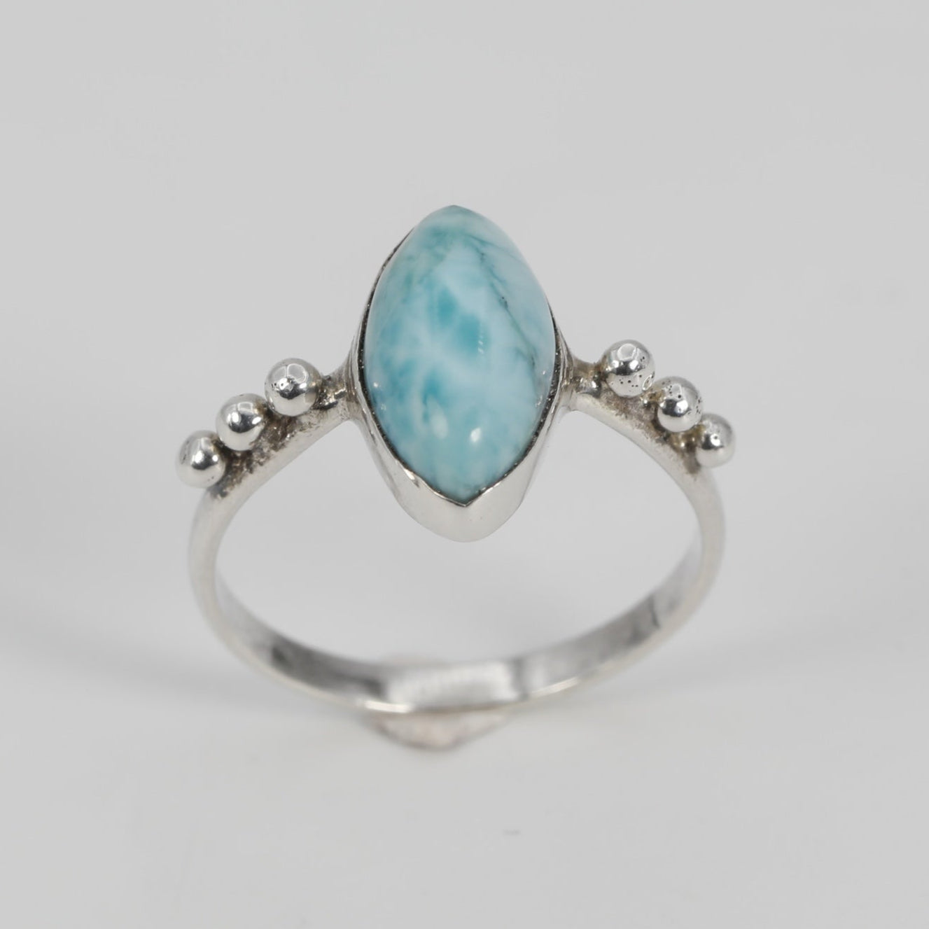 Doted Marquis Larimar Ring