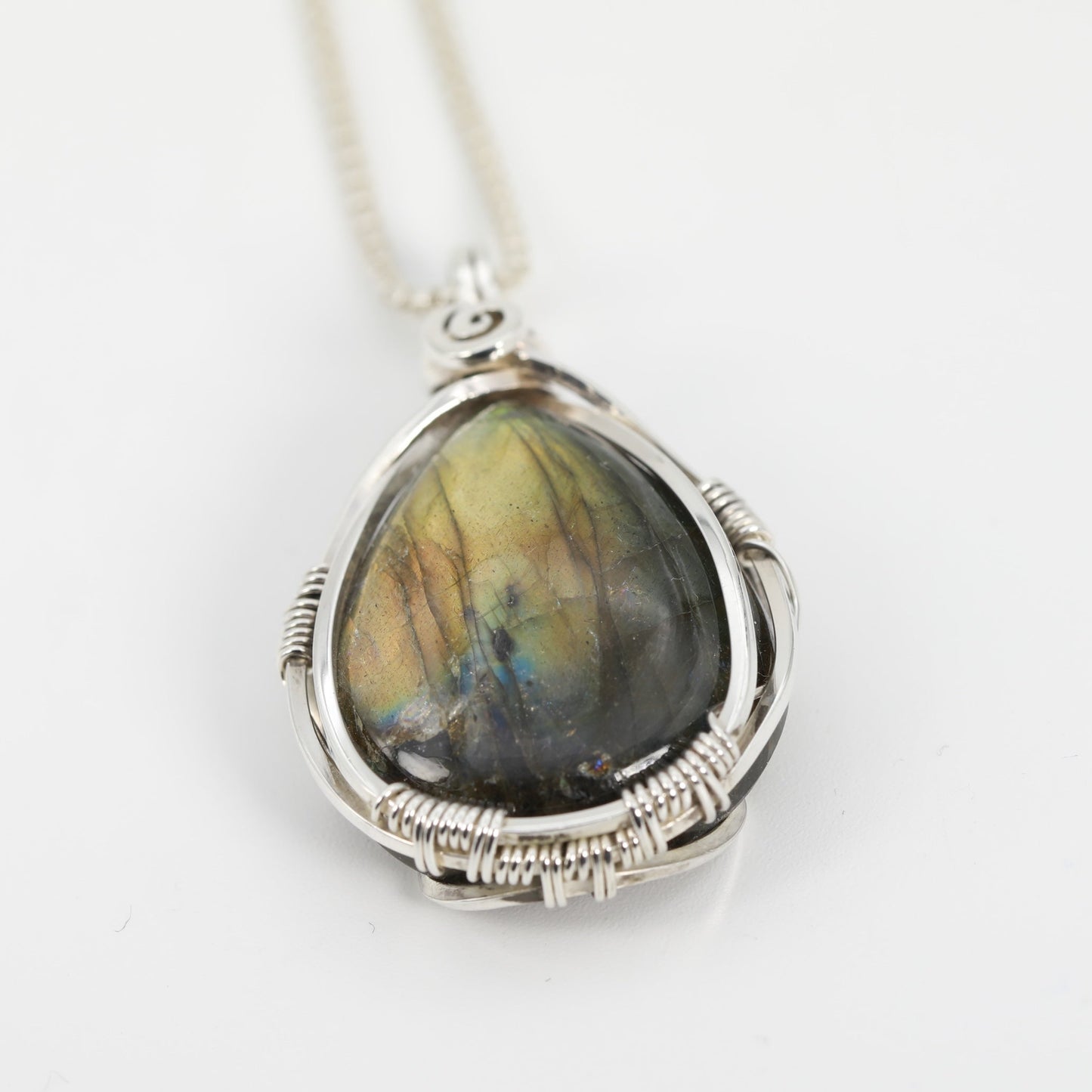 Labradorite wWirewrapped Talisman