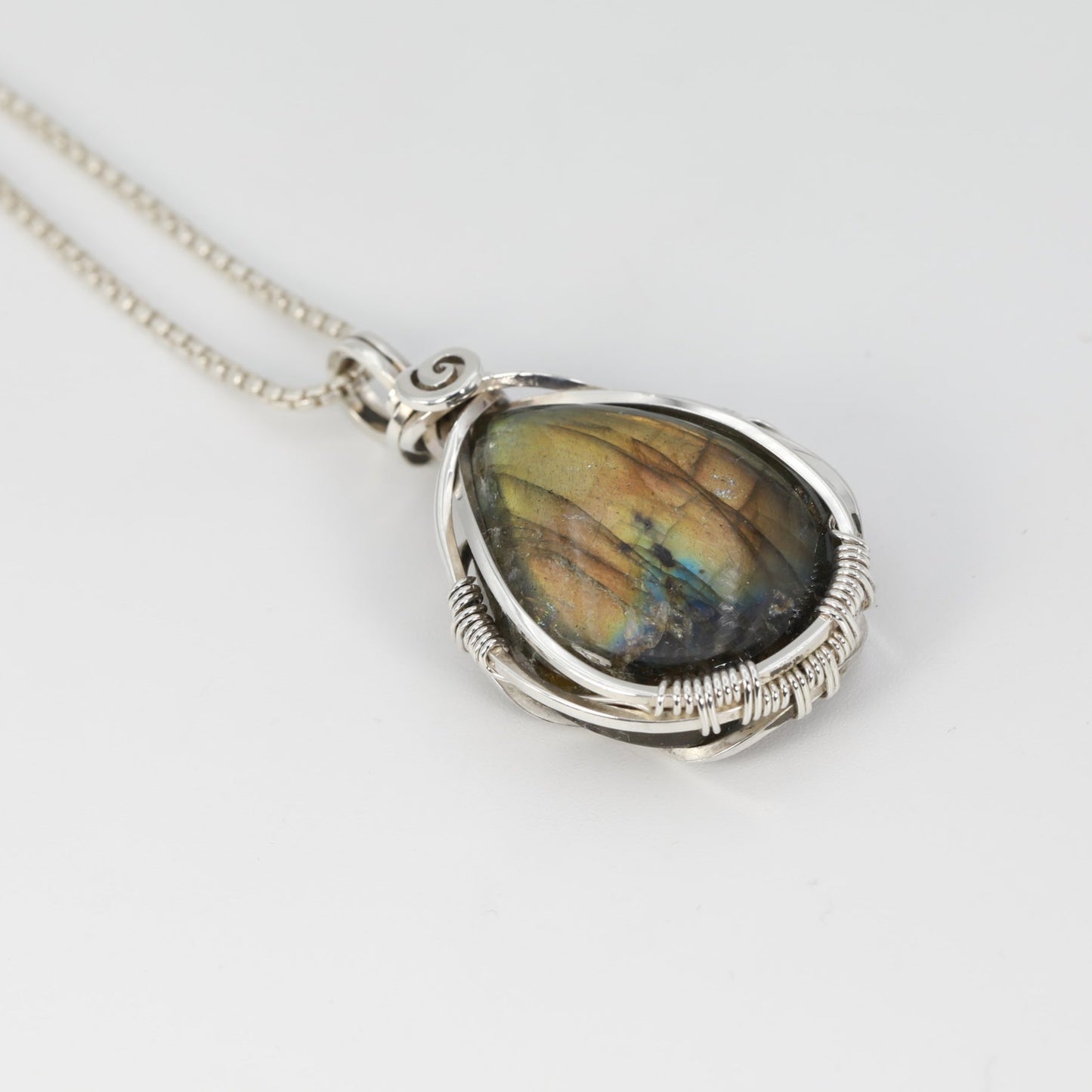 Labradorite wWirewrapped Talisman