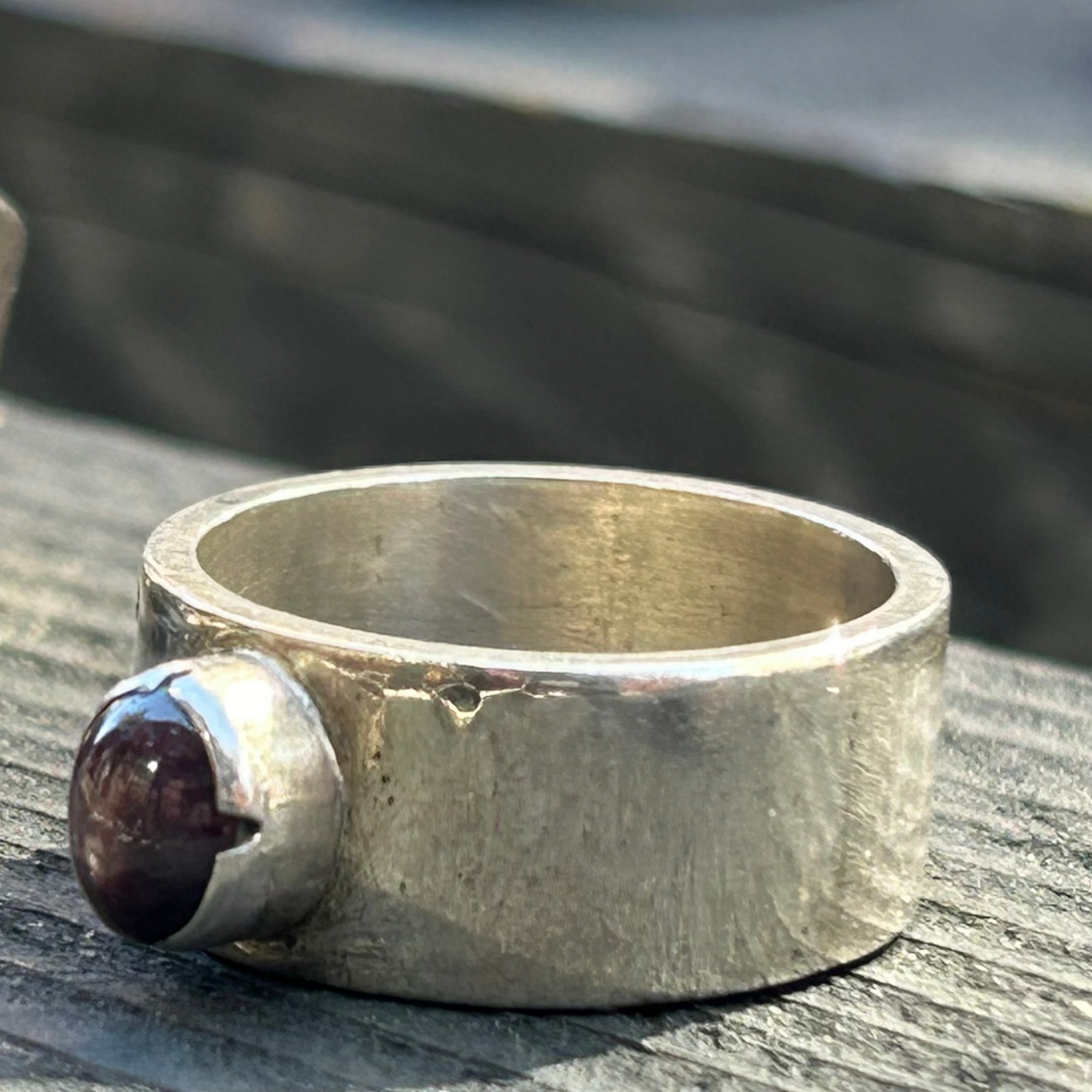 Start Ruby Silver Ring